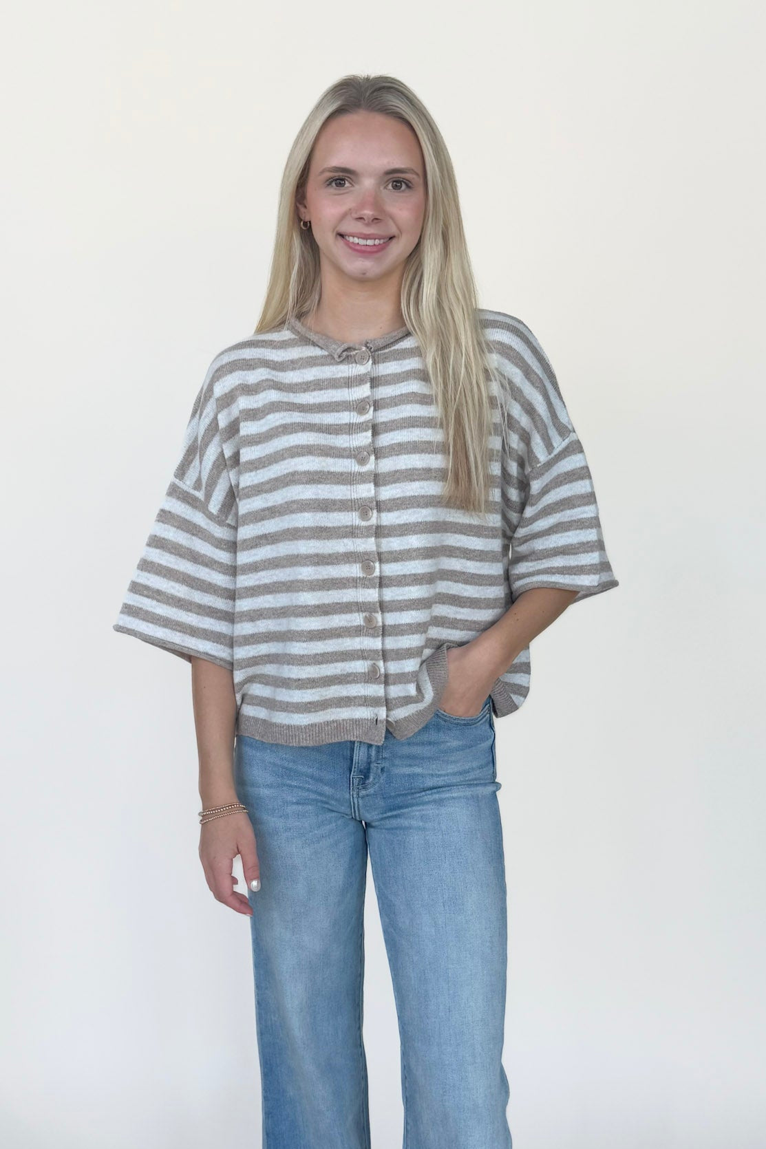 Emily Stripe Cardigan