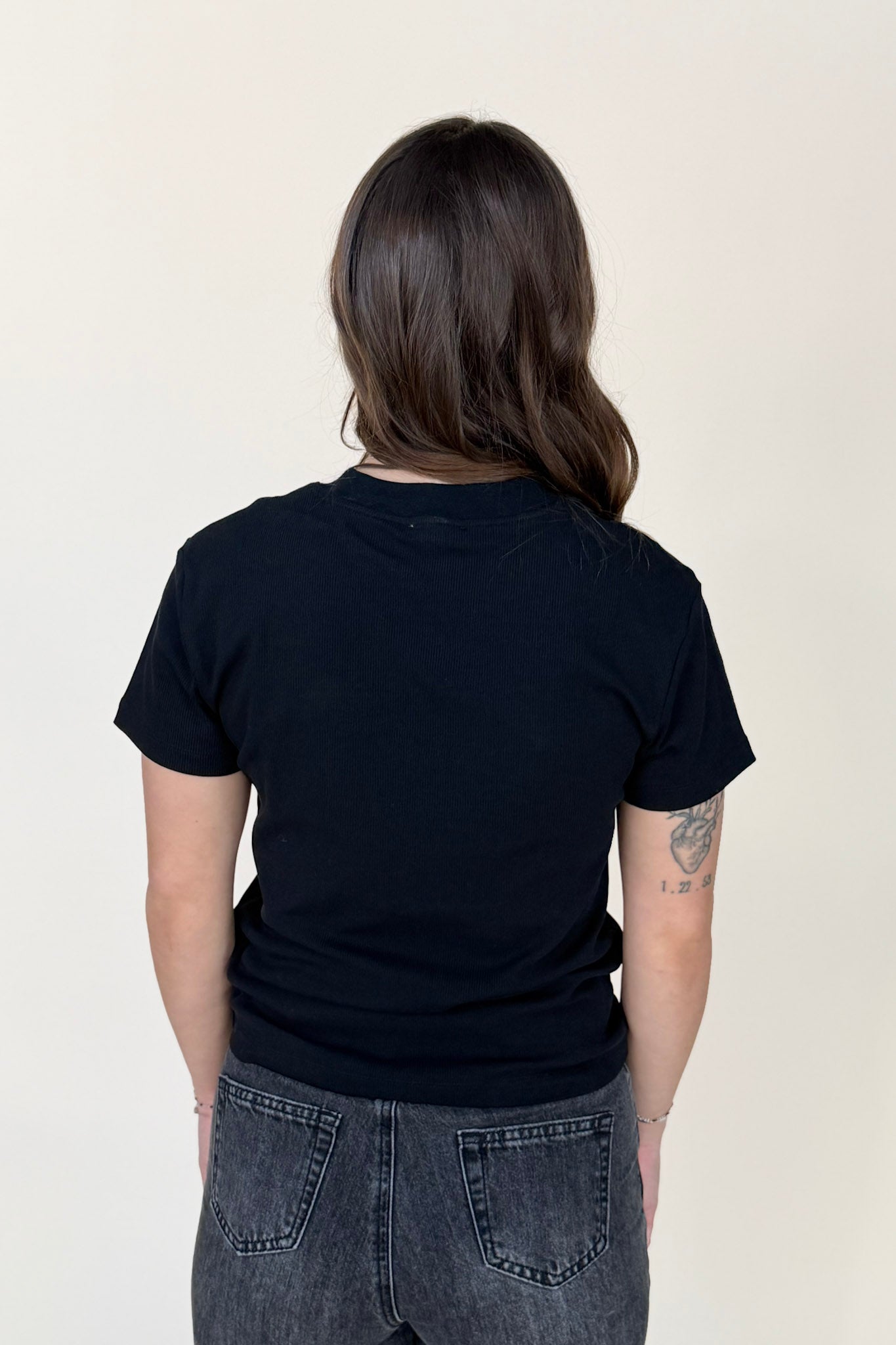 Layla Ribbed Crew Neck TShirt
