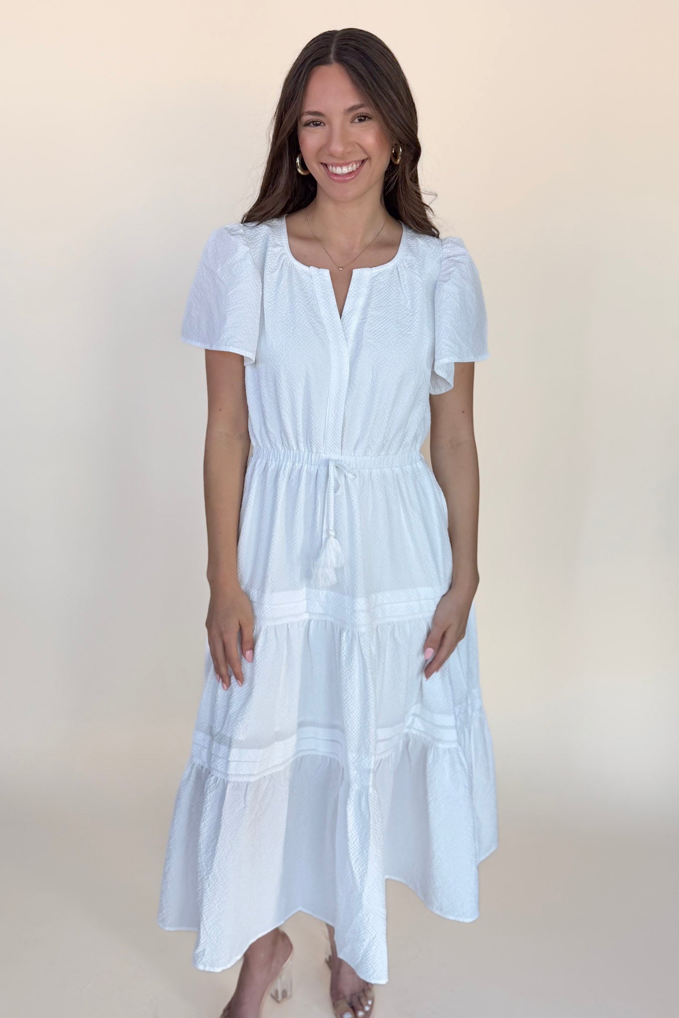 Eliza Bell Sleeve Midi Dress