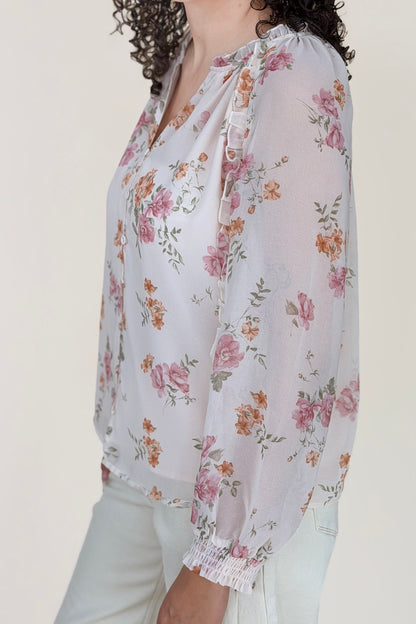 Jennie Floral Button Blouse