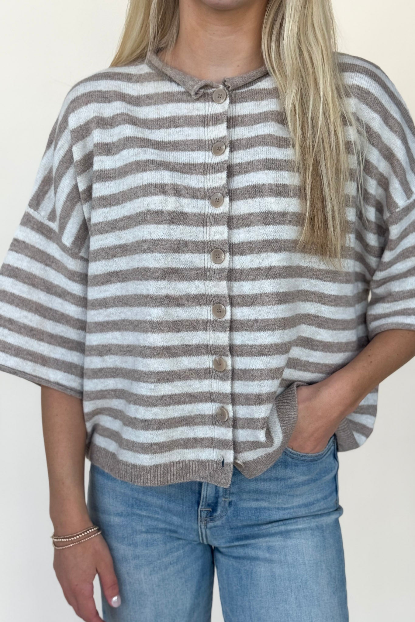 Emily Stripe Cardigan