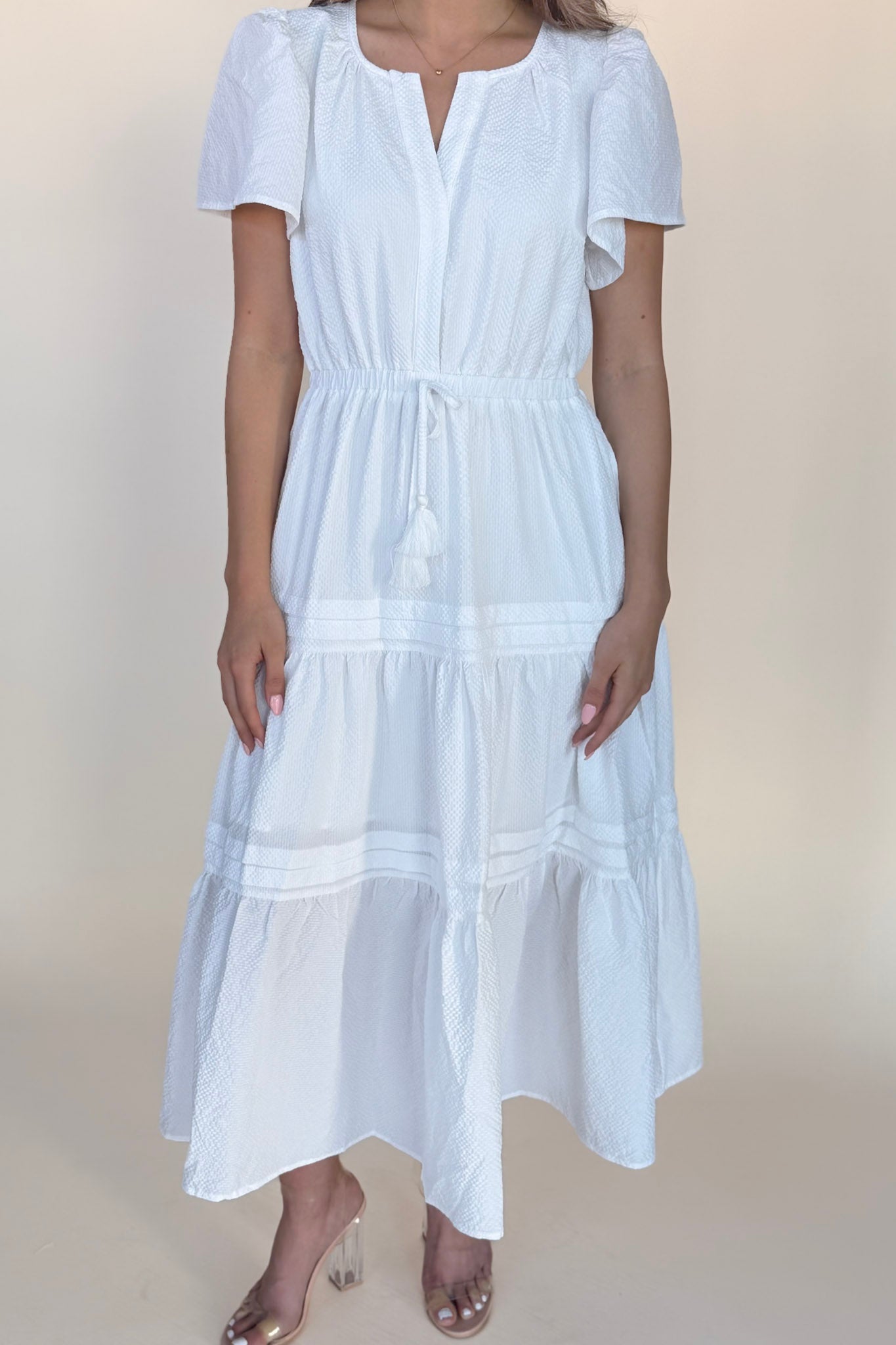 Eliza Bell Sleeve Midi Dress