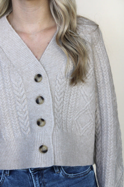 Kaylee Cable Knit Cardigan