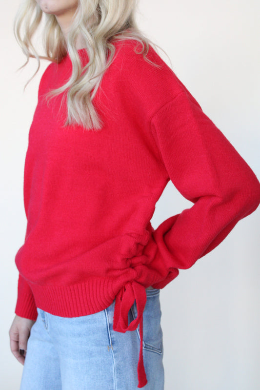 Rose Drop Shoulder Sweater
