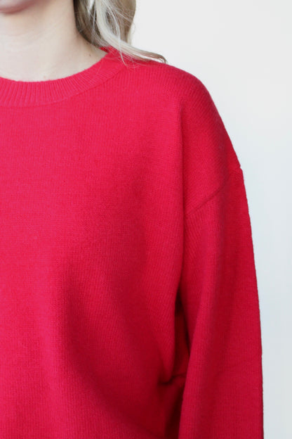 Rose Drop Shoulder Sweater