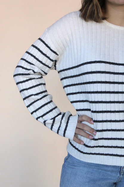 Chelce Ribbed Sriped Sweater