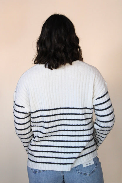 Chelce Ribbed Sriped Sweater