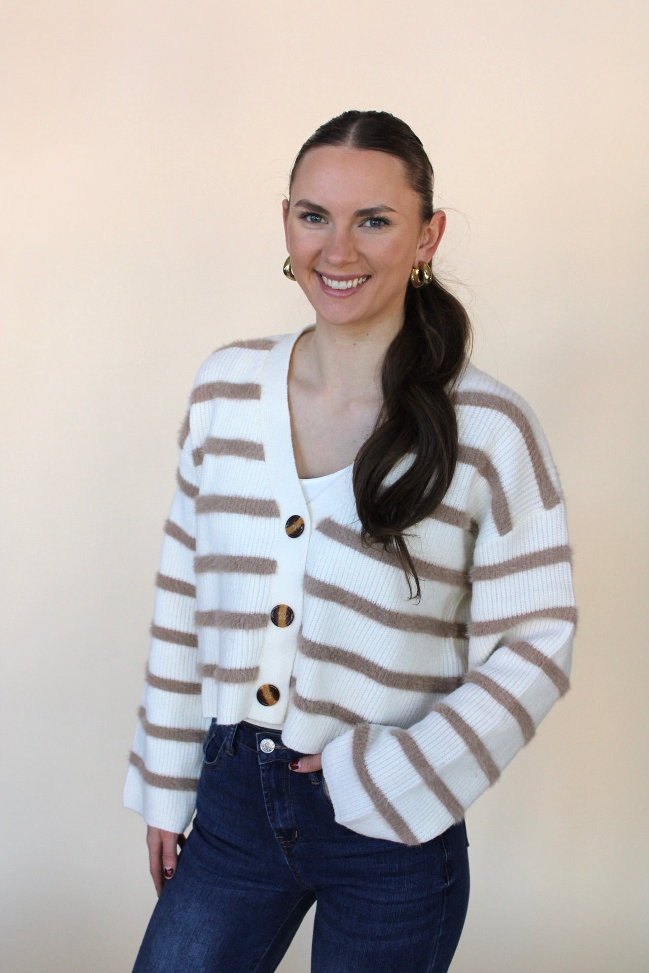 Adrian Striped Cardigan