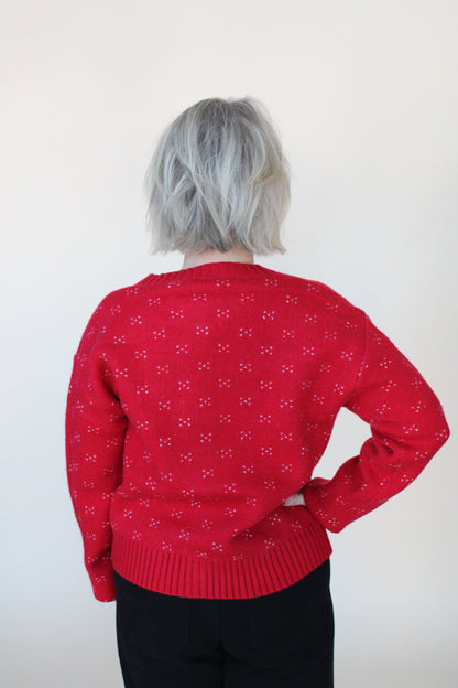 Heart Shape Button Cardigan
