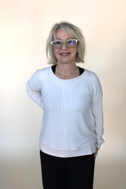 Hacci Pullover Knit Top