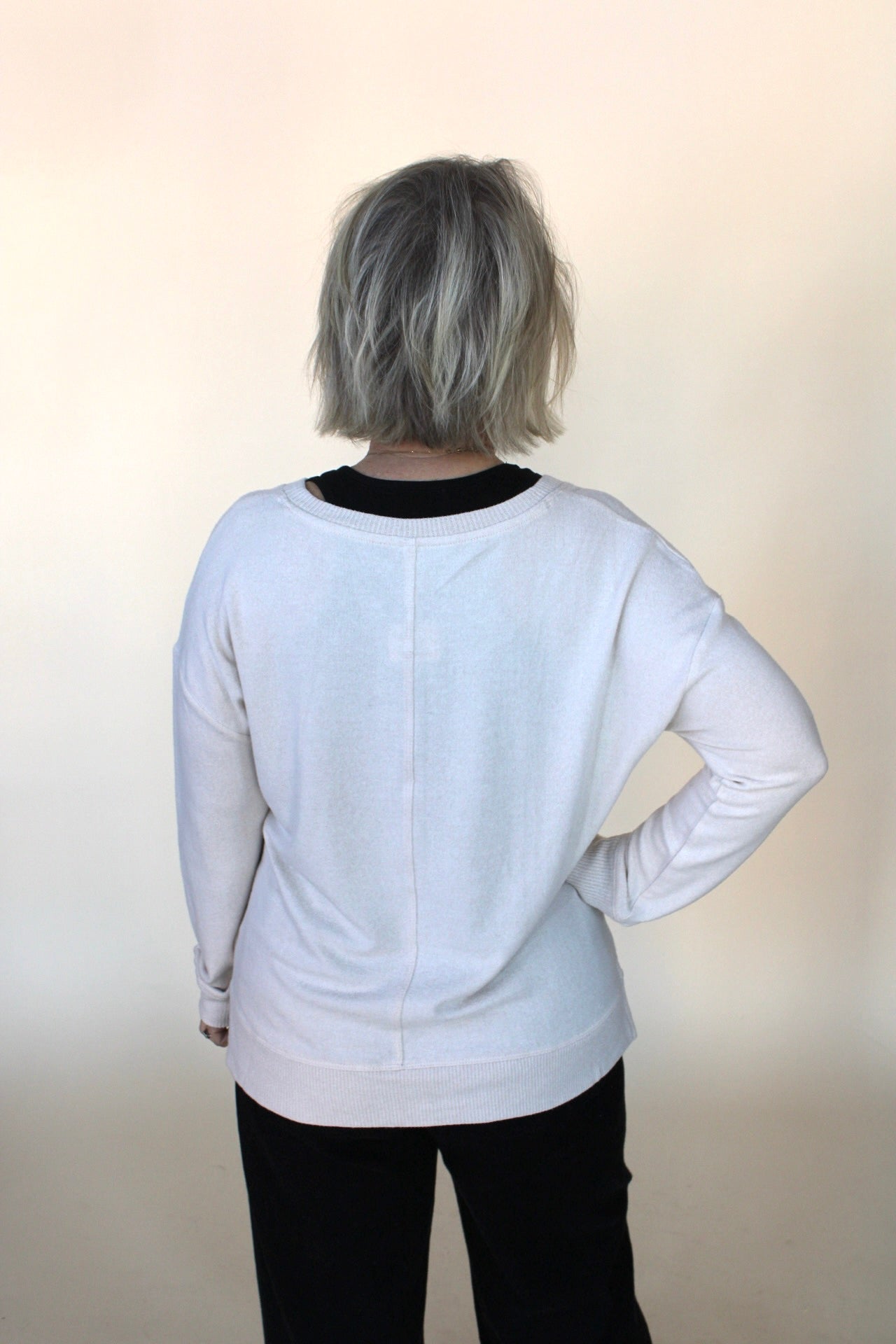 Hacci Pullover Knit Top