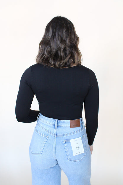 Jersey V-Neck Bodysuit