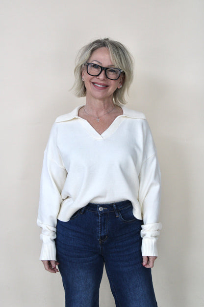 Paige Collared Sweater