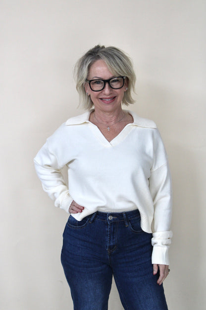 Paige Collared Sweater