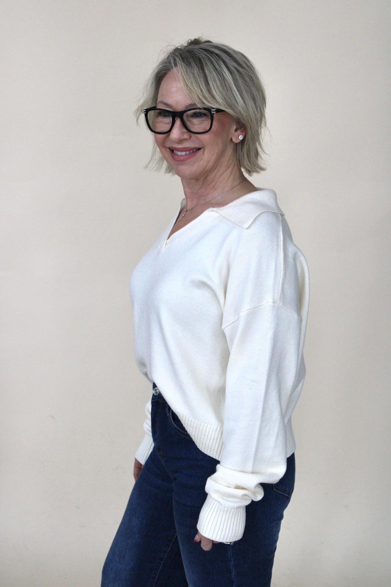 Paige Collared Sweater