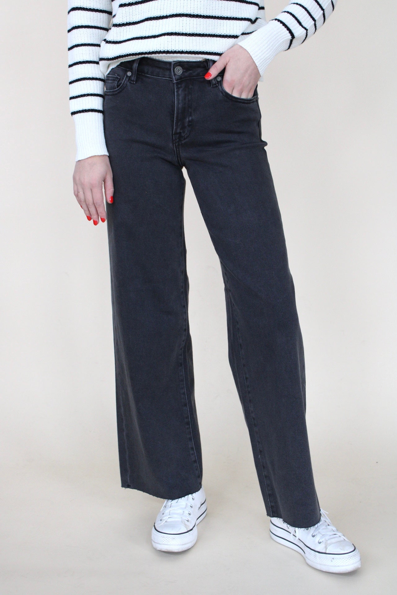 High Rise Wide Leg Jean