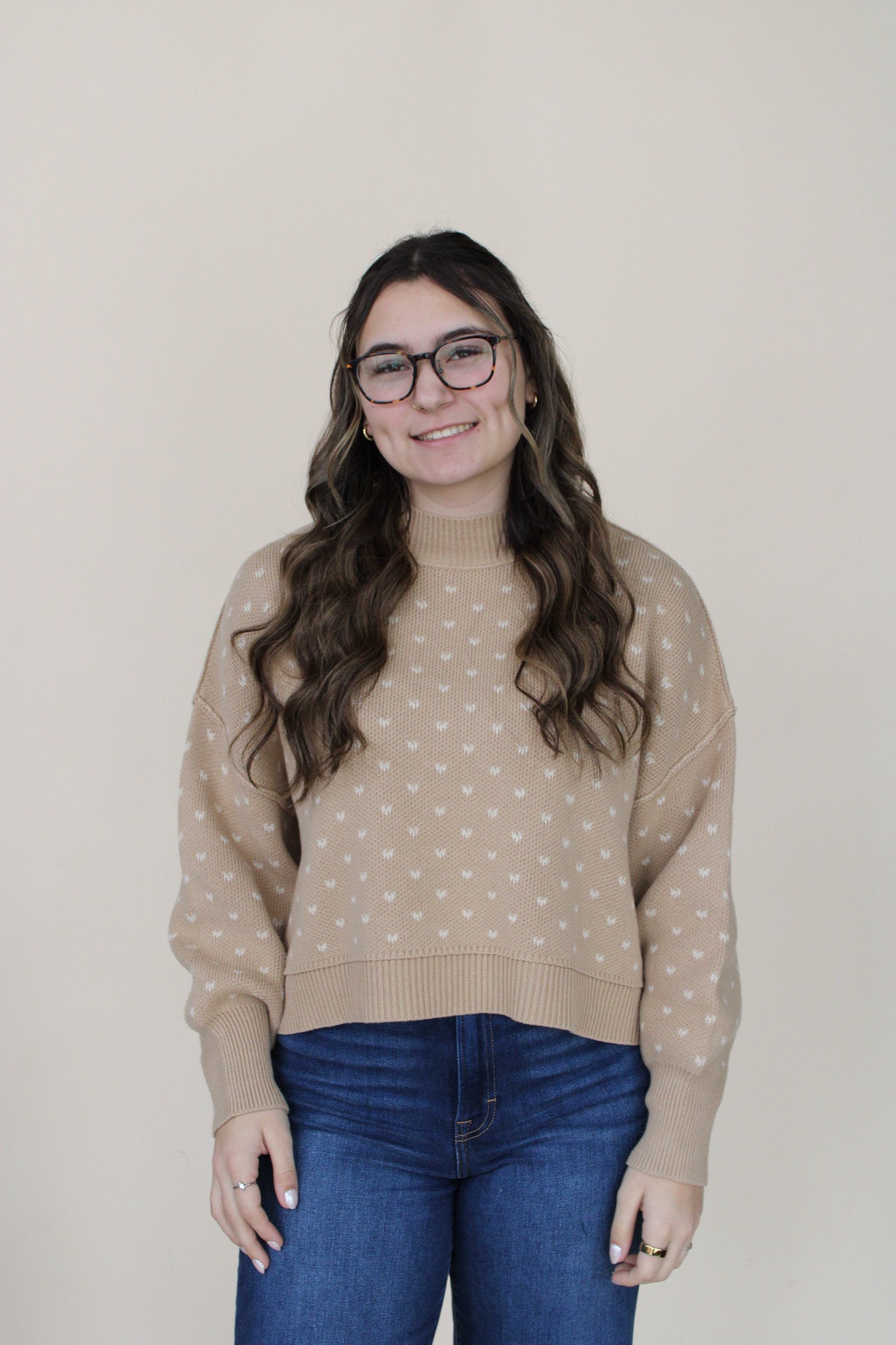 Heart Pattern Pullover