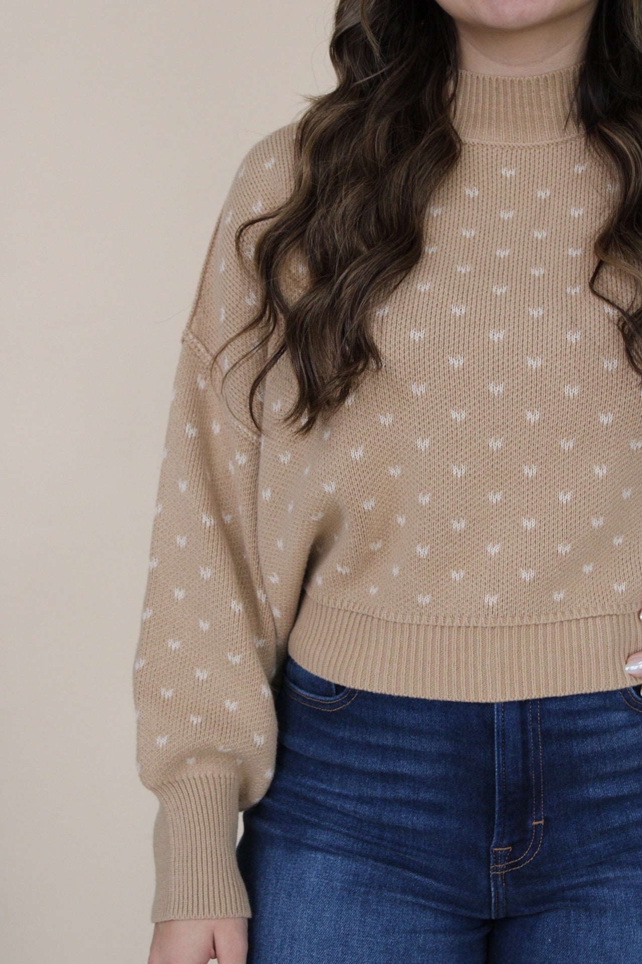 Heart Pattern Pullover