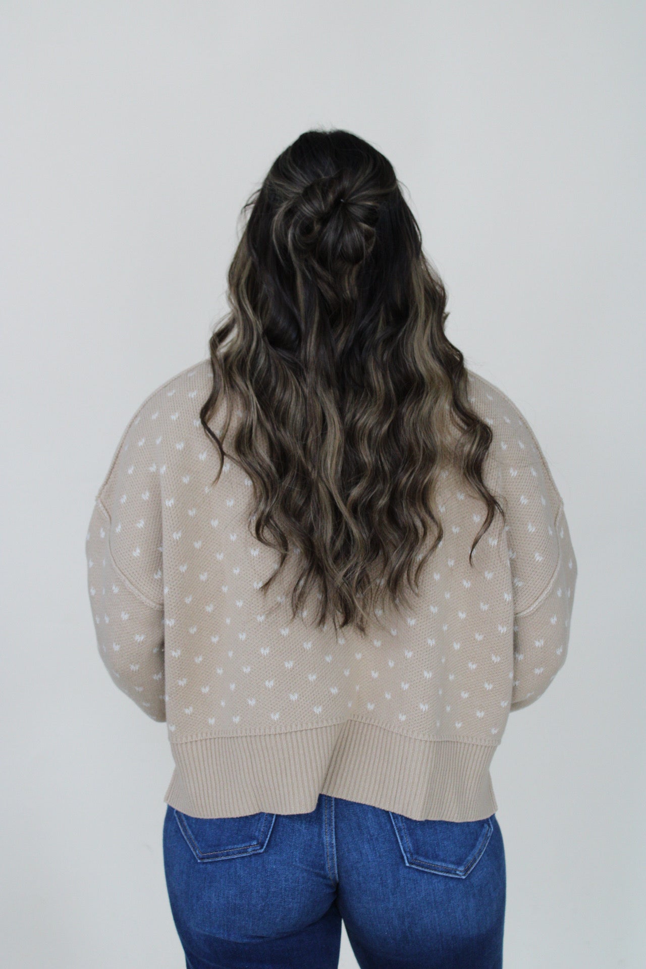 Heart Pattern Pullover