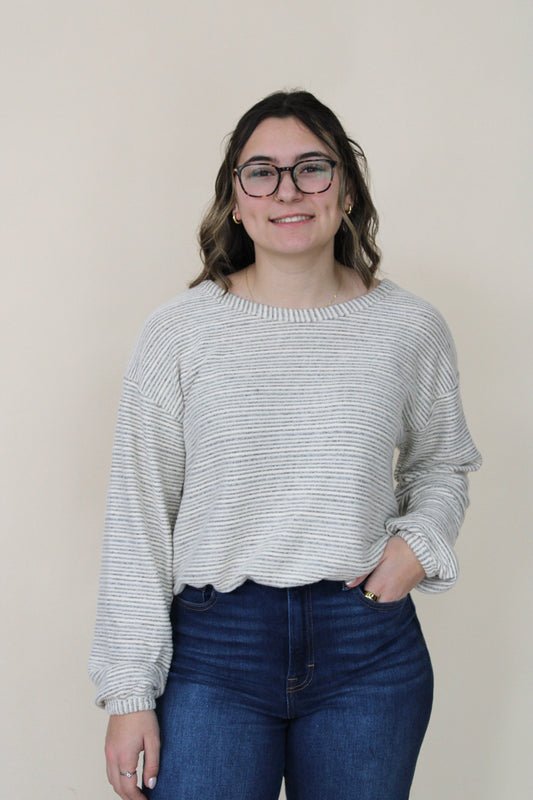 Georgia Knit Striped Pullover