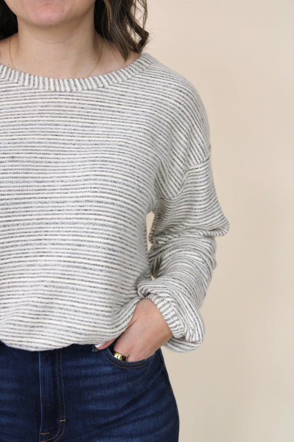 Georgia Knit Striped Pullover