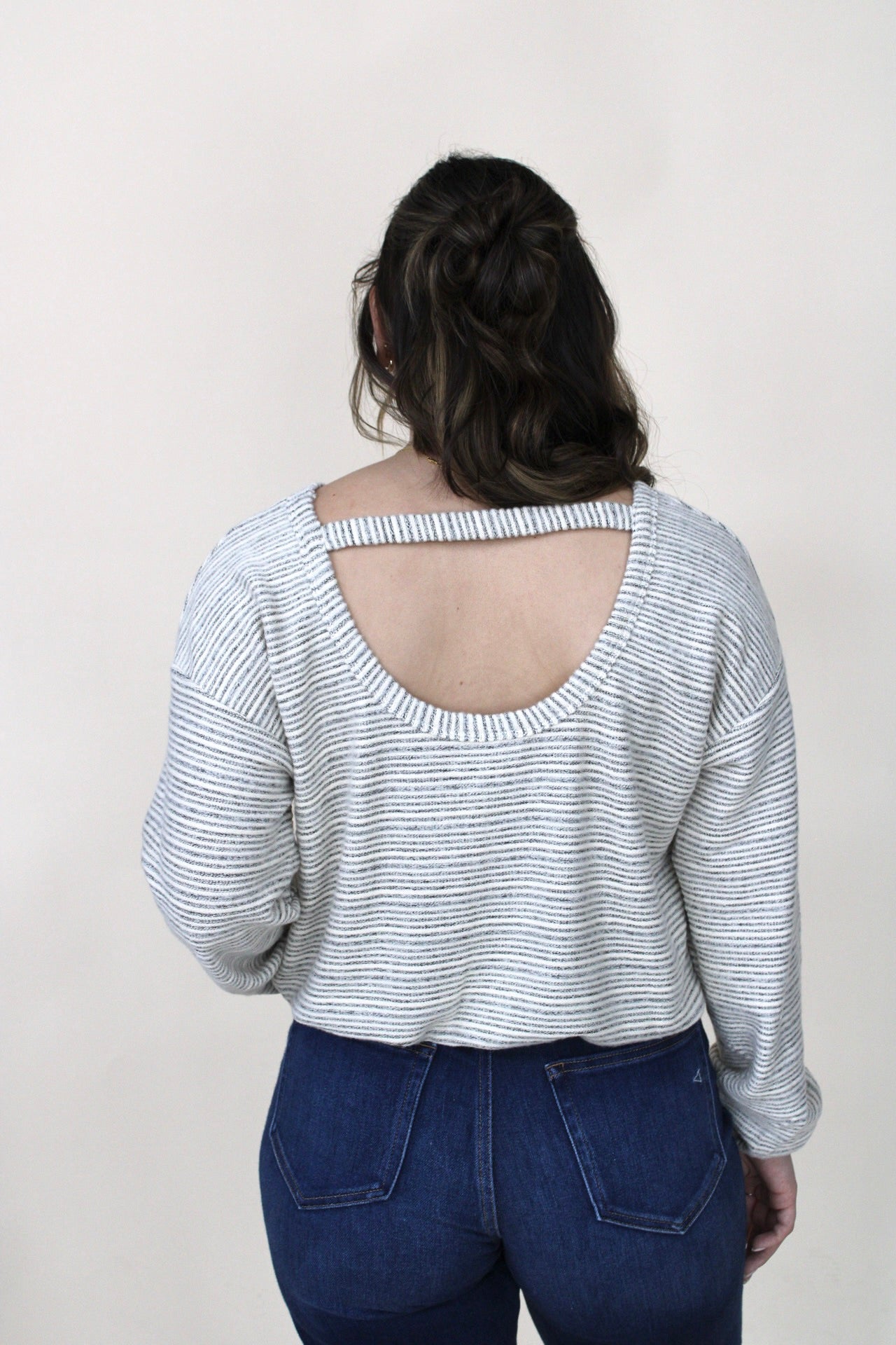Georgia Knit Striped Pullover