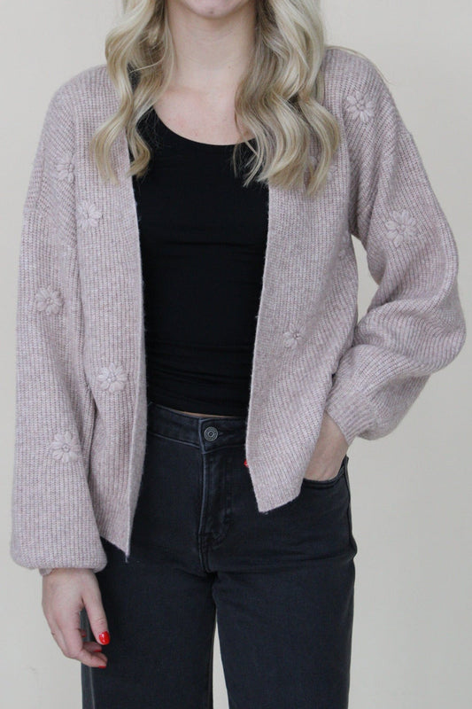 Floral Open Cardigan