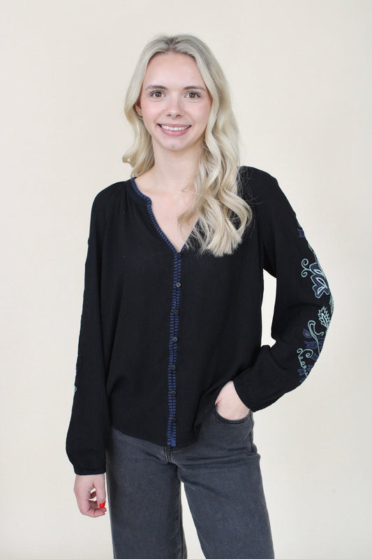 Jaclyn Embroidered Blouse