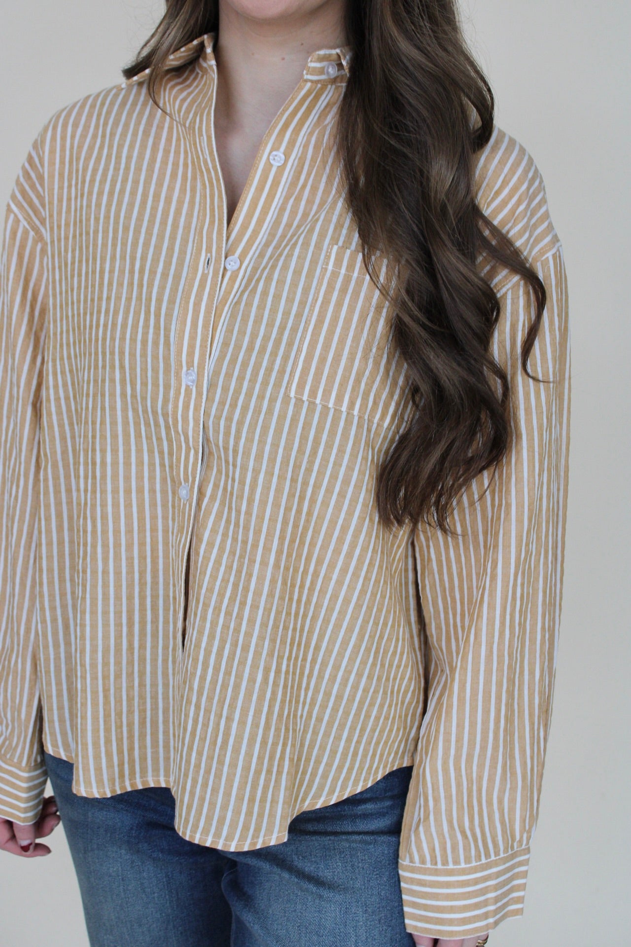 Katie Striped Button Up