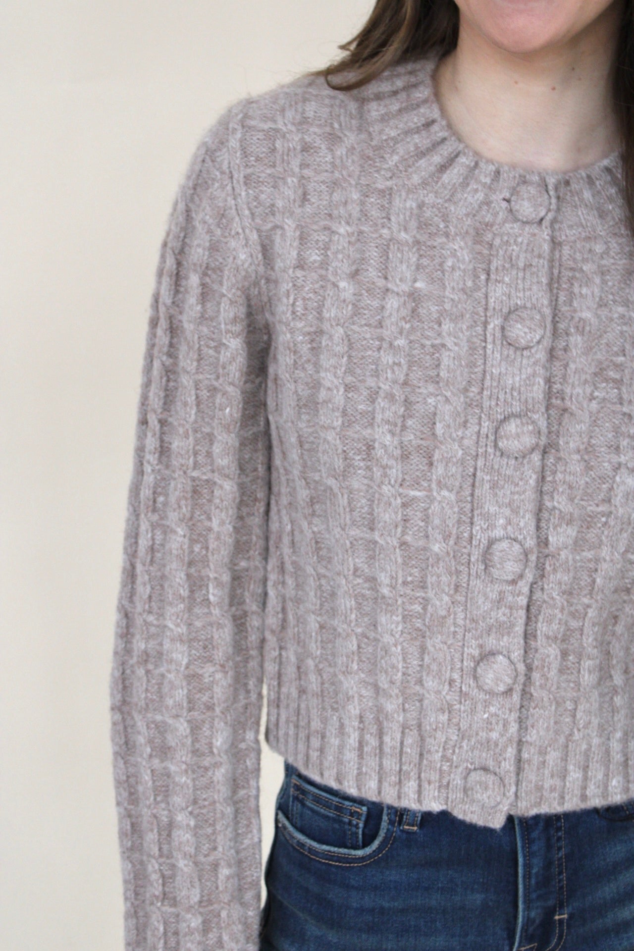 Maple Cable Knit Cardigan