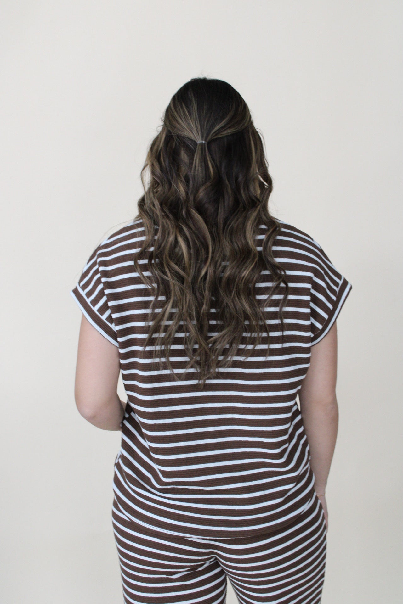 Carly Striped Ribbed Top