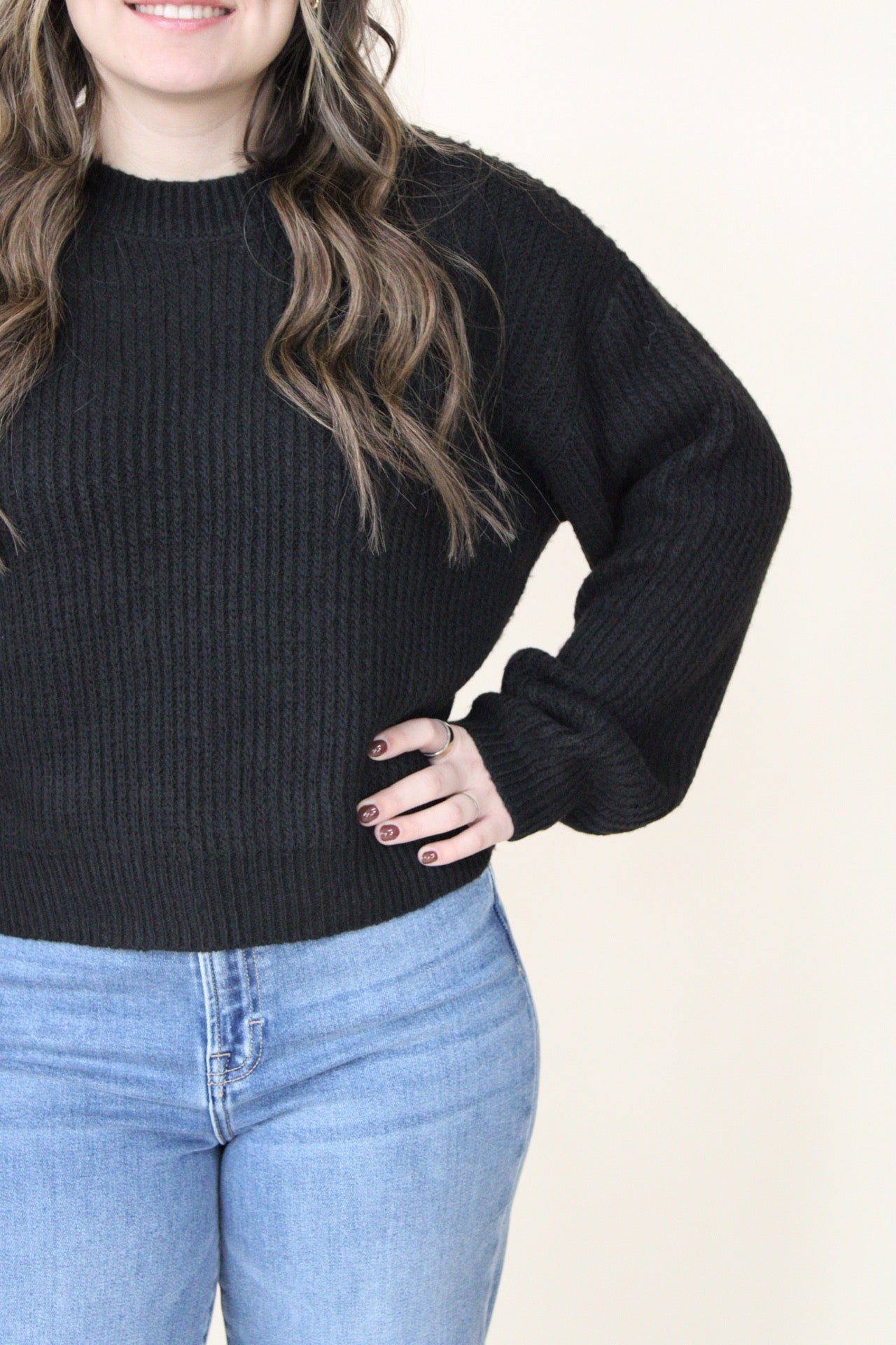 Shawna Ribbed Crew Neck