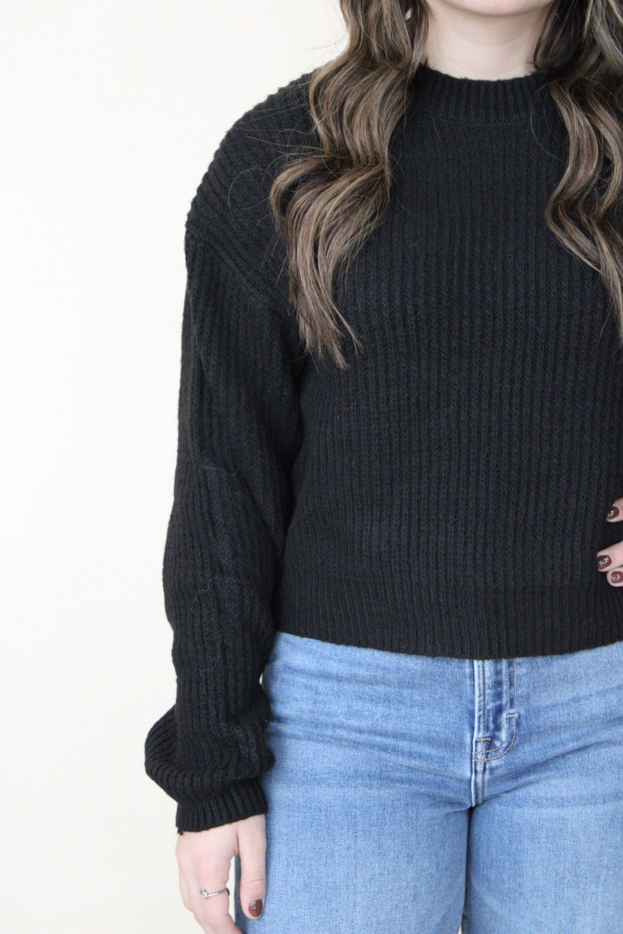 Shawna Ribbed Crew Neck