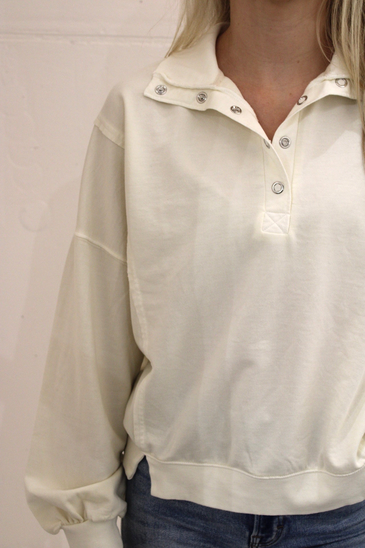 Half Snap Button Top