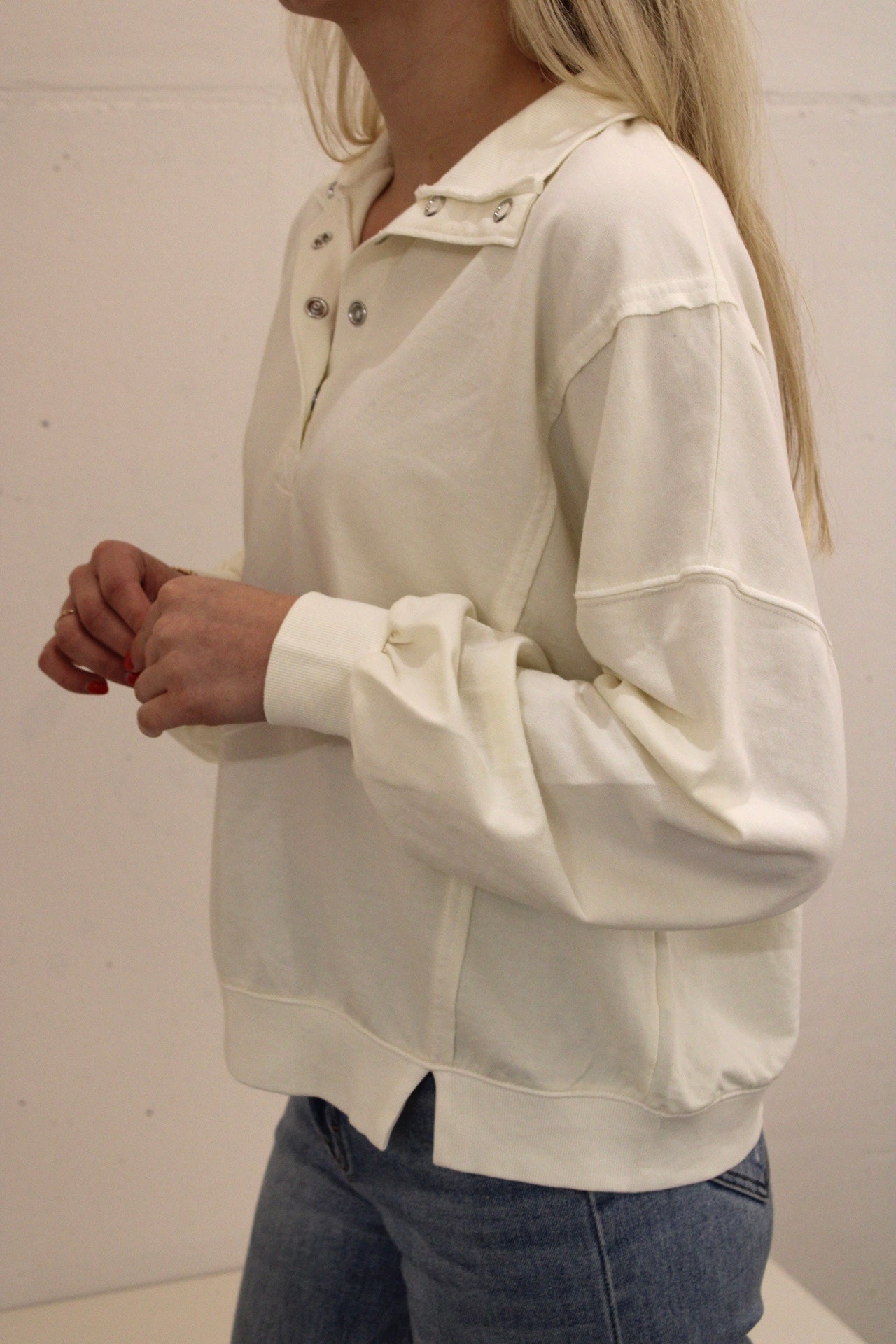 Half Snap Button Top