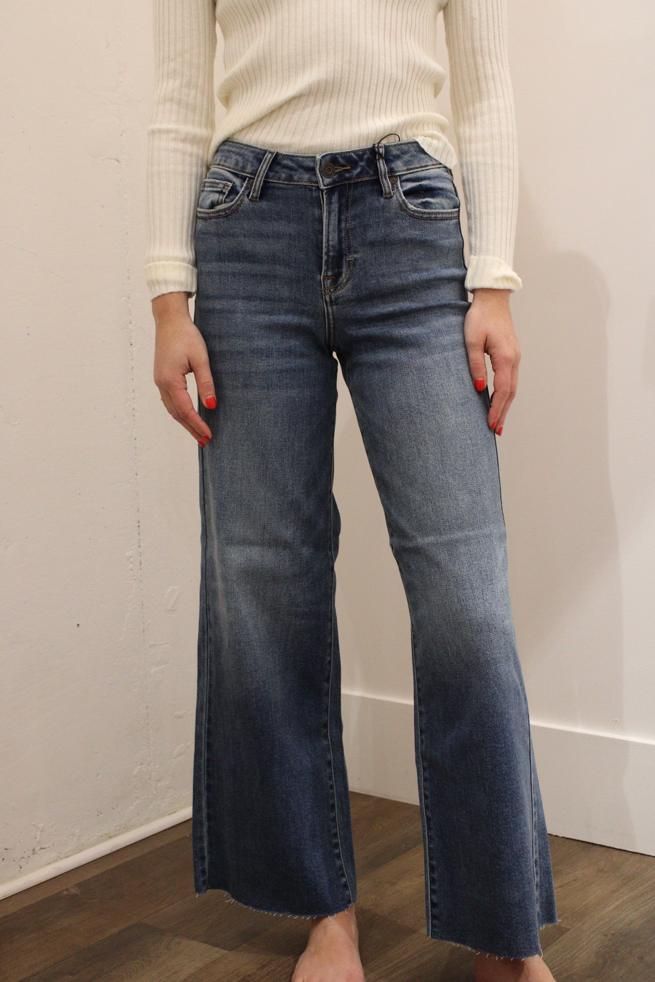 Hidden Wide Leg Denim