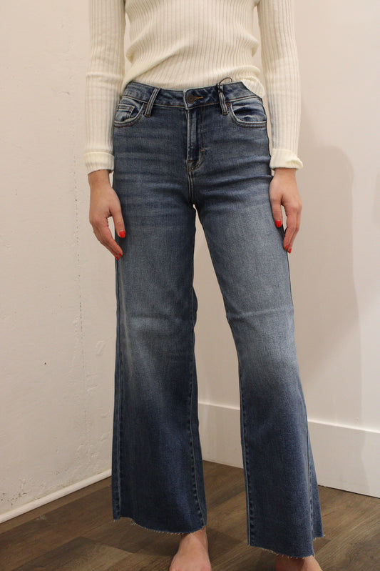 Hidden Wide Leg Denim