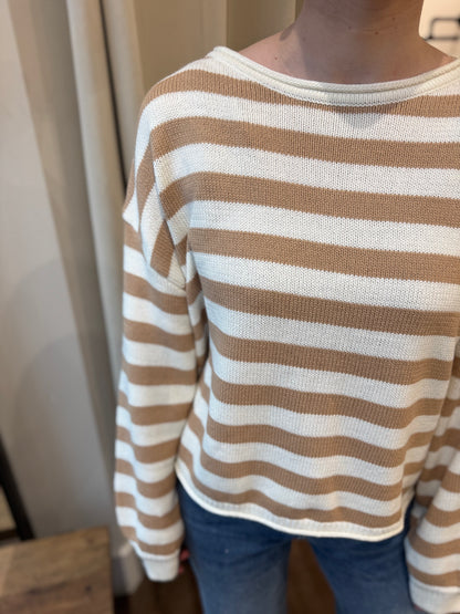 Basic Striped Knit Sweater