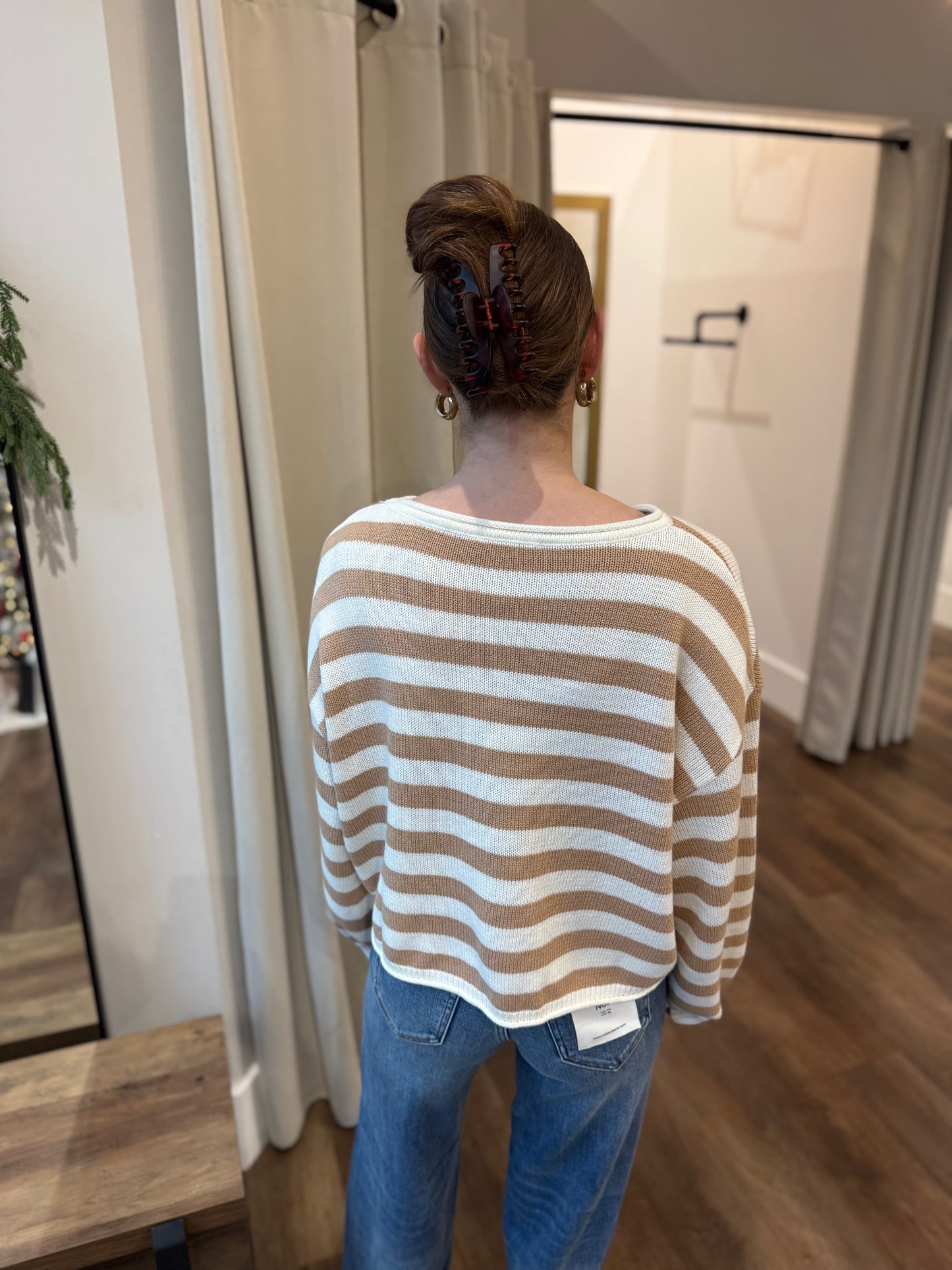 Basic Striped Knit Sweater