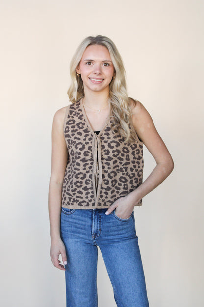 Shea Leopard Vest