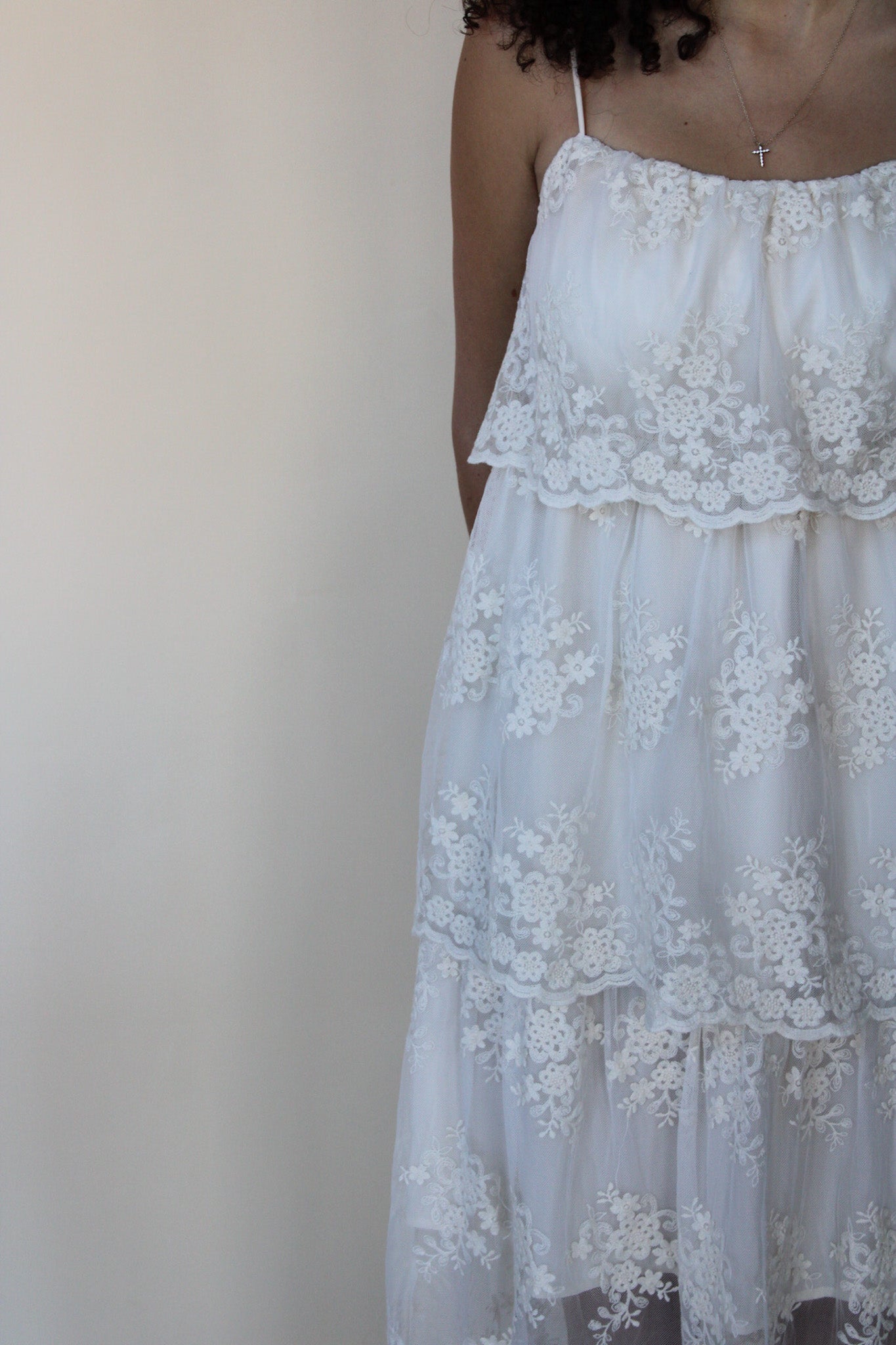 Alex Floral Tiered Midi Dress