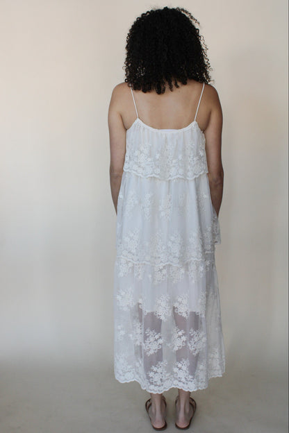 Alex Floral Tiered Midi Dress