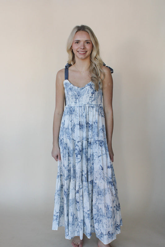 Coastline Contrast Maxi Dress