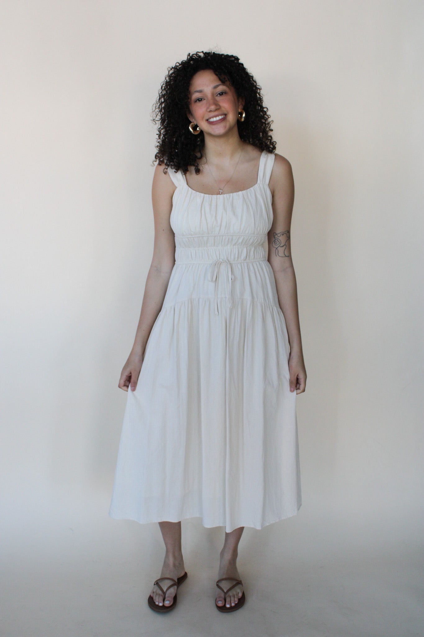 Reagan Ruched Midi Dress