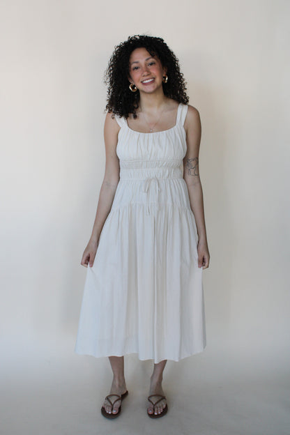 Reagan Ruched Midi Dress