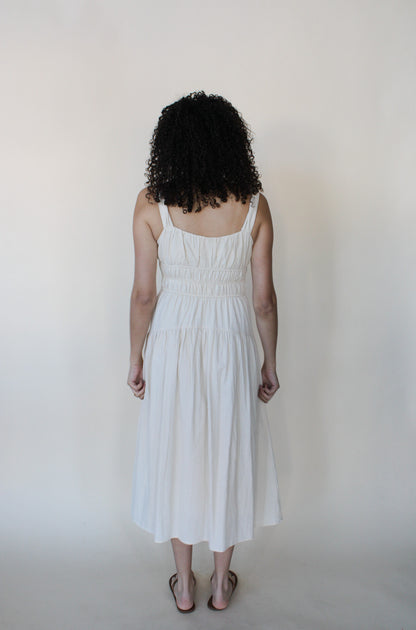 Reagan Ruched Midi Dress