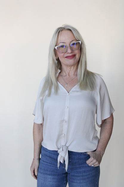 Andrea Smocked Blouse