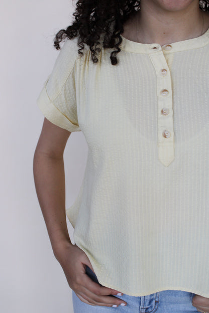 Ruched Short Sleeve Top