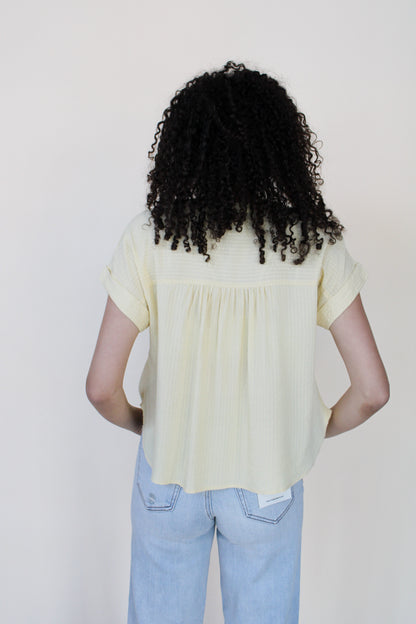Ruched Short Sleeve Top