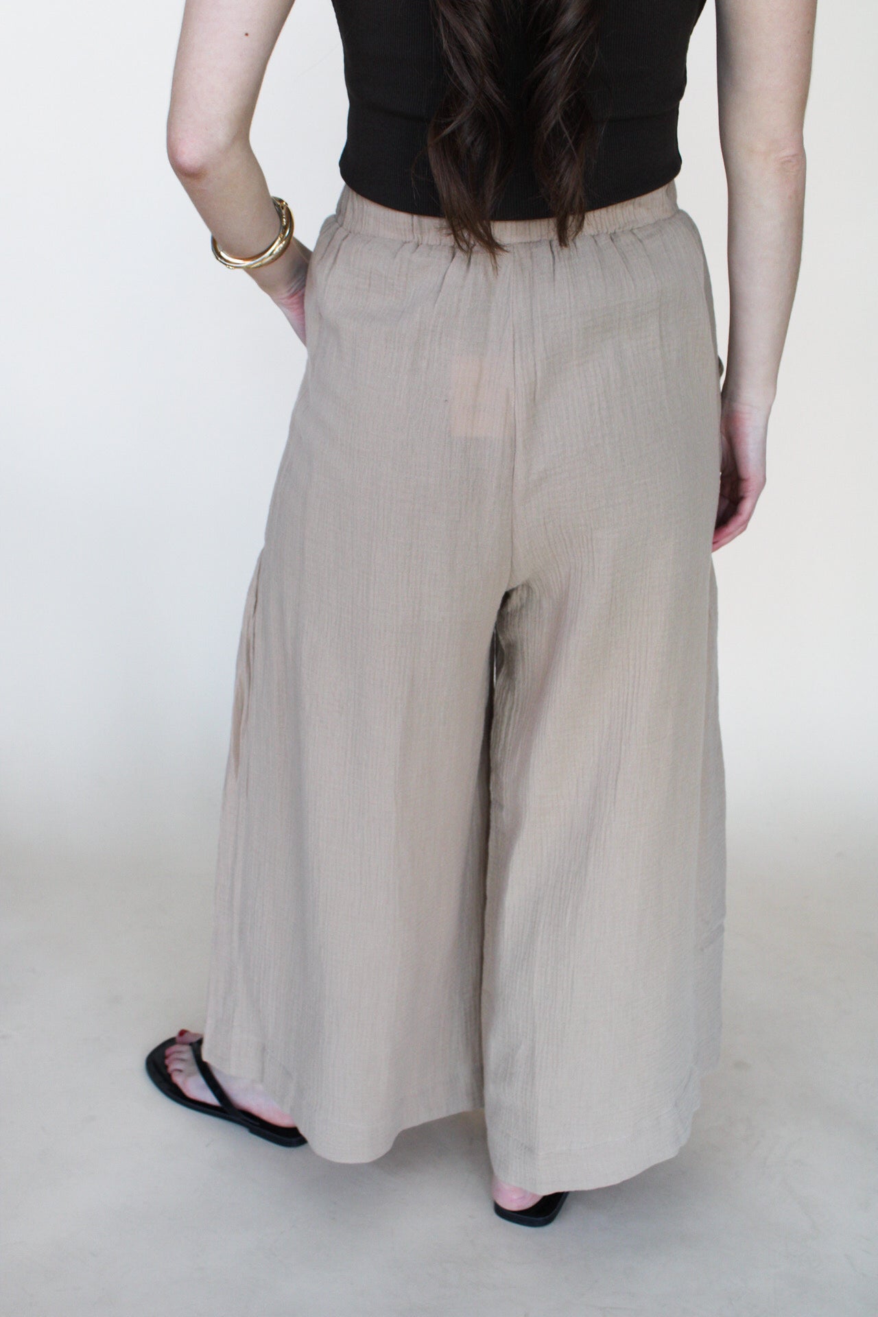 Gemma Gauze Wide Leg Pant